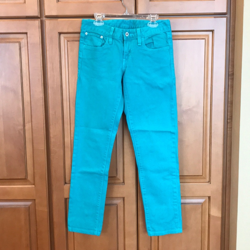 Colorful jeans.